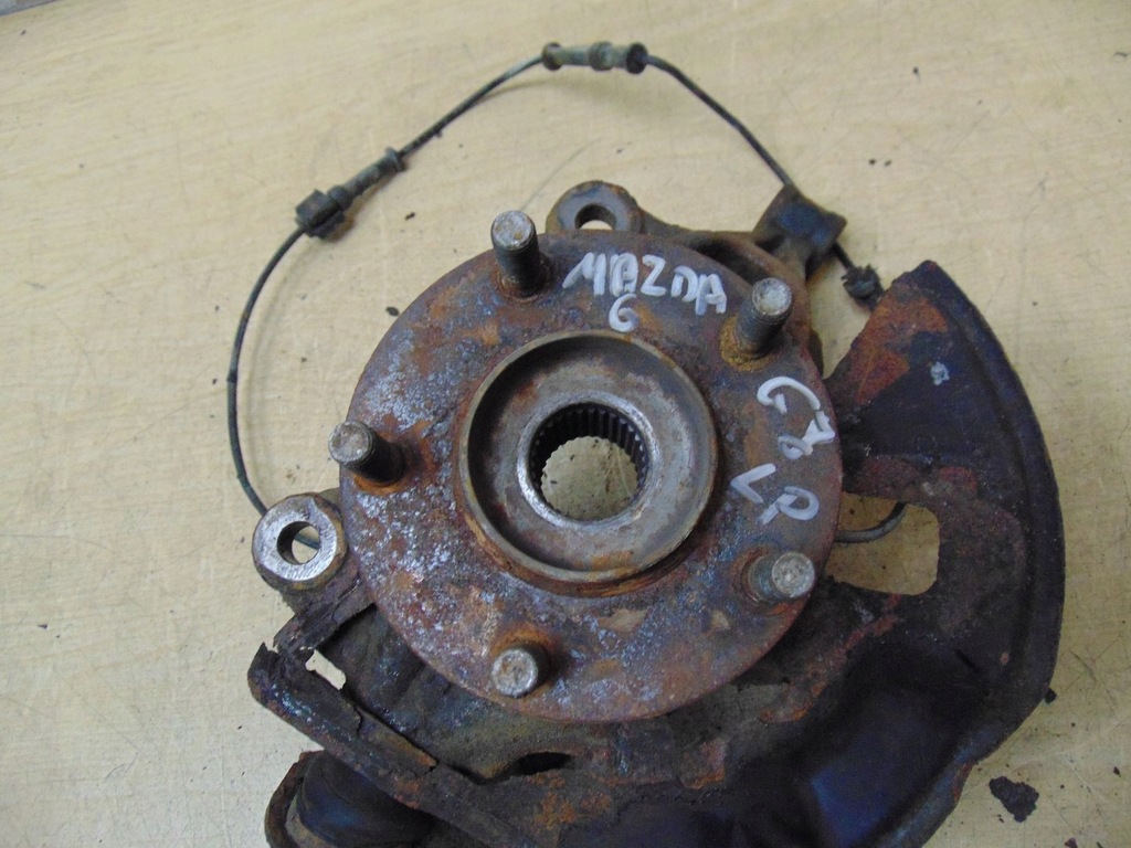 фото №10, Поворотный кулак ступица левая перед mazda 6 gj 2.2 d 2012-