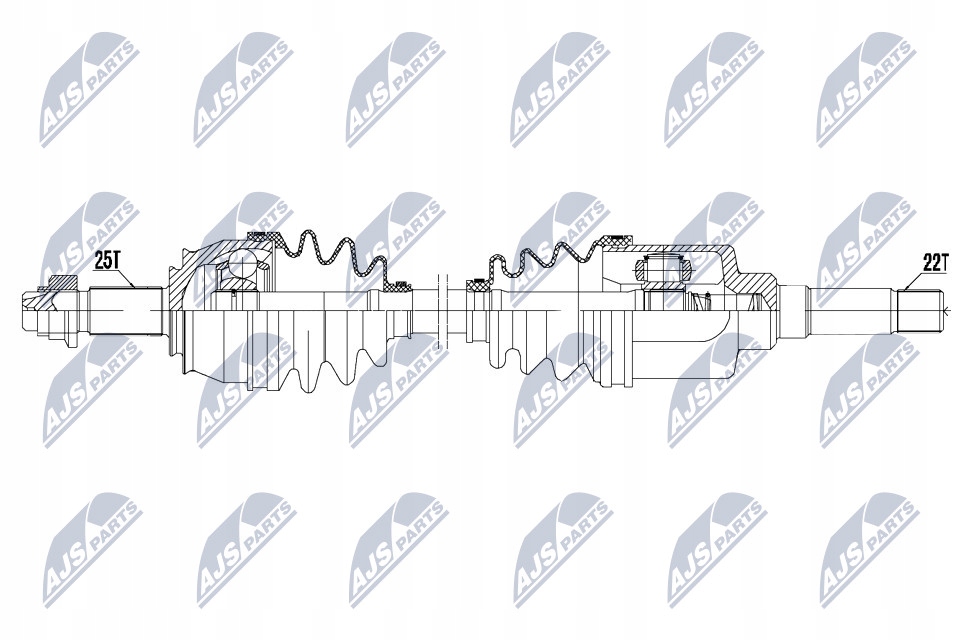 Npw-ct-071 nty приводной вал приводная citroen nemo 1.4hdi Цена