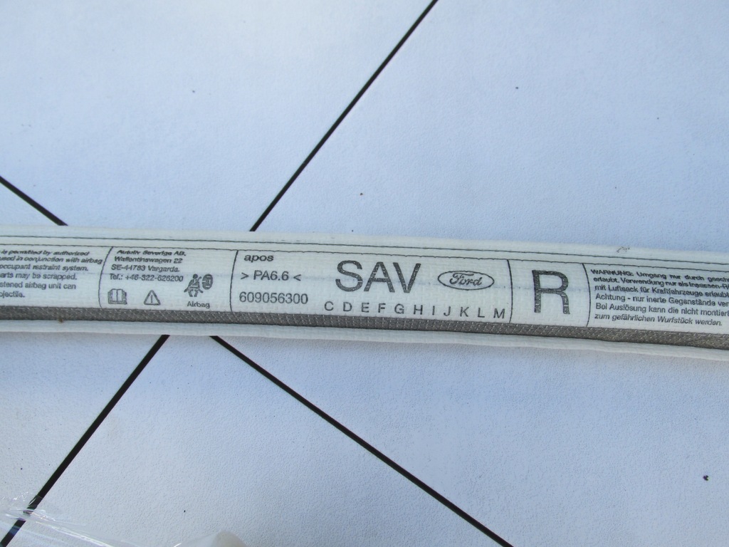 фото №6, Подушка безпеки шторка безпеки права ліва s-max mk1 2006 - 2015