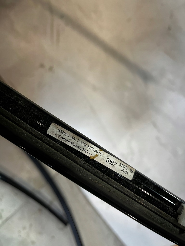 фото №13, Молдинг скло дах кузовна ліва bmw f36 black piano 7332537