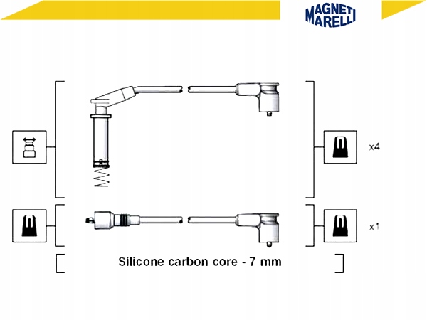 фото №2, Дроти запалювання opel magneti marelli