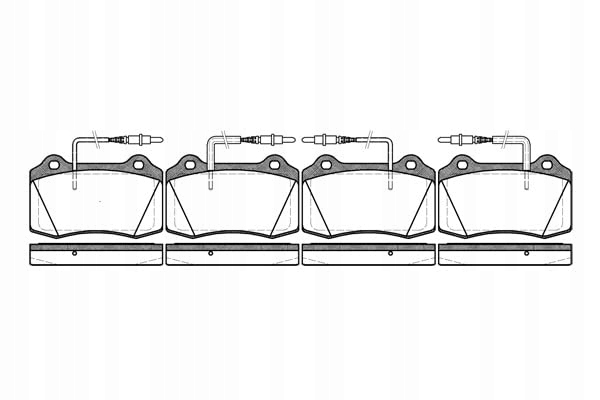 Тормозные колодки тормозные перед с датчиком 0434.14 remsa Цена
