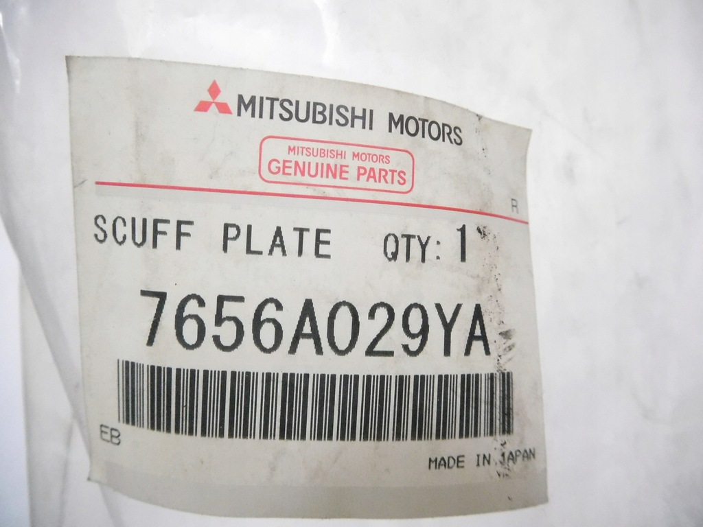 фото №9, Молдинг порог левый перед mitsubishi outlander оригинальный номер 7656a029ya