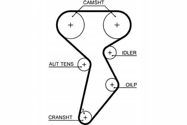 Купить [5432xs] ремень распределительного вала pasuje do: fiat brava, br