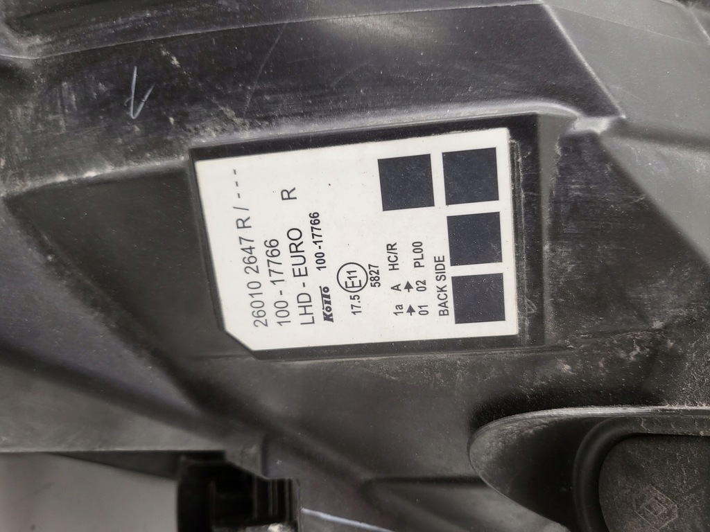 фото №9, Renault kangoo ii lift iii передняя лампа правая правый europa 260102647