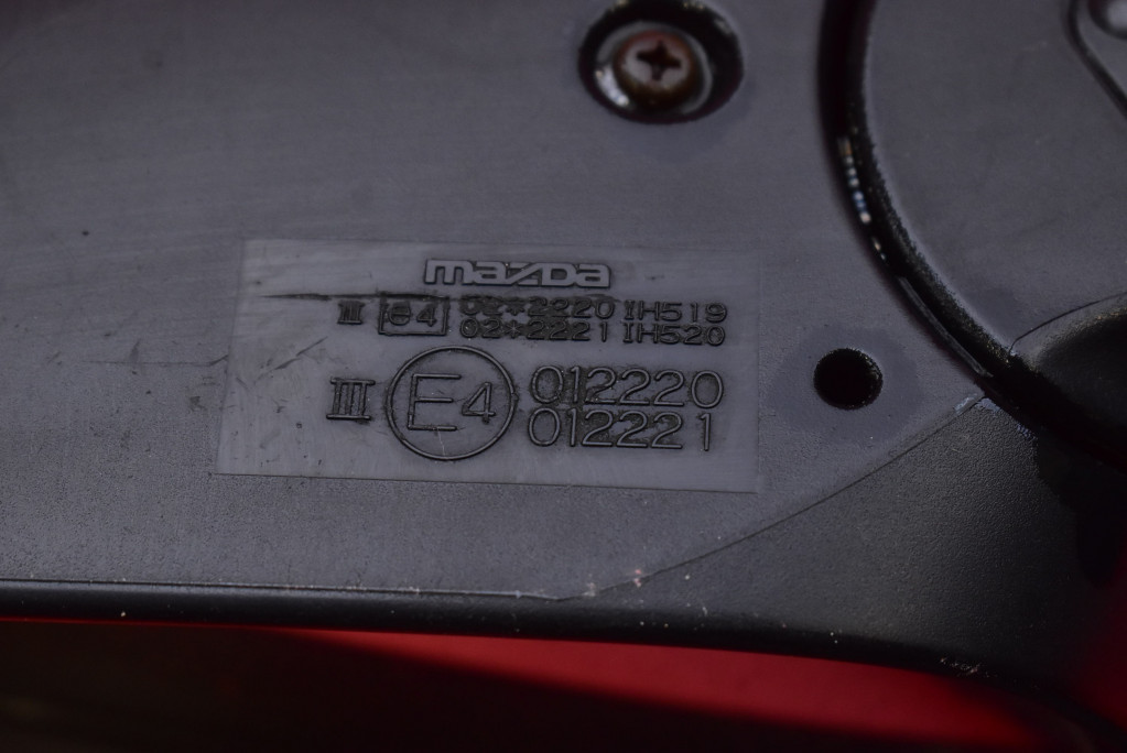 фото №8, Зеркало правое жёлтые eu 012221 mazda 3 1 i bk 03-06 5 pin