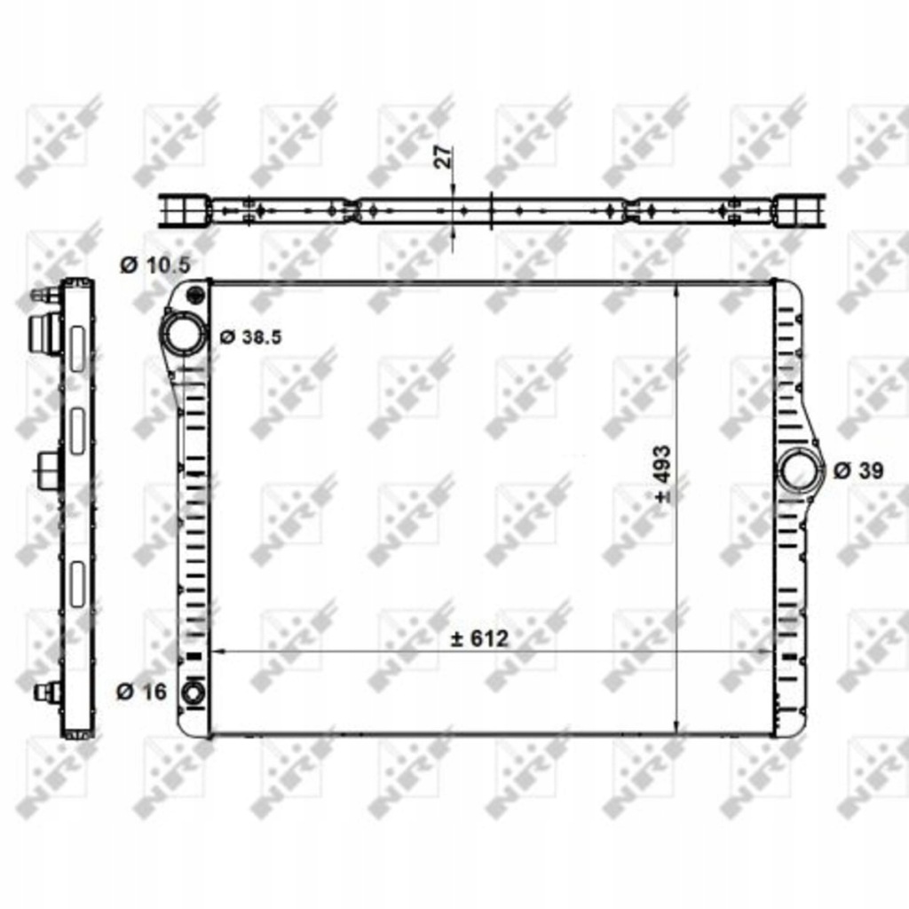 фото №1, Радиатор bmw 5 f10 f11 7 f01 f02 f03 f04 09-15