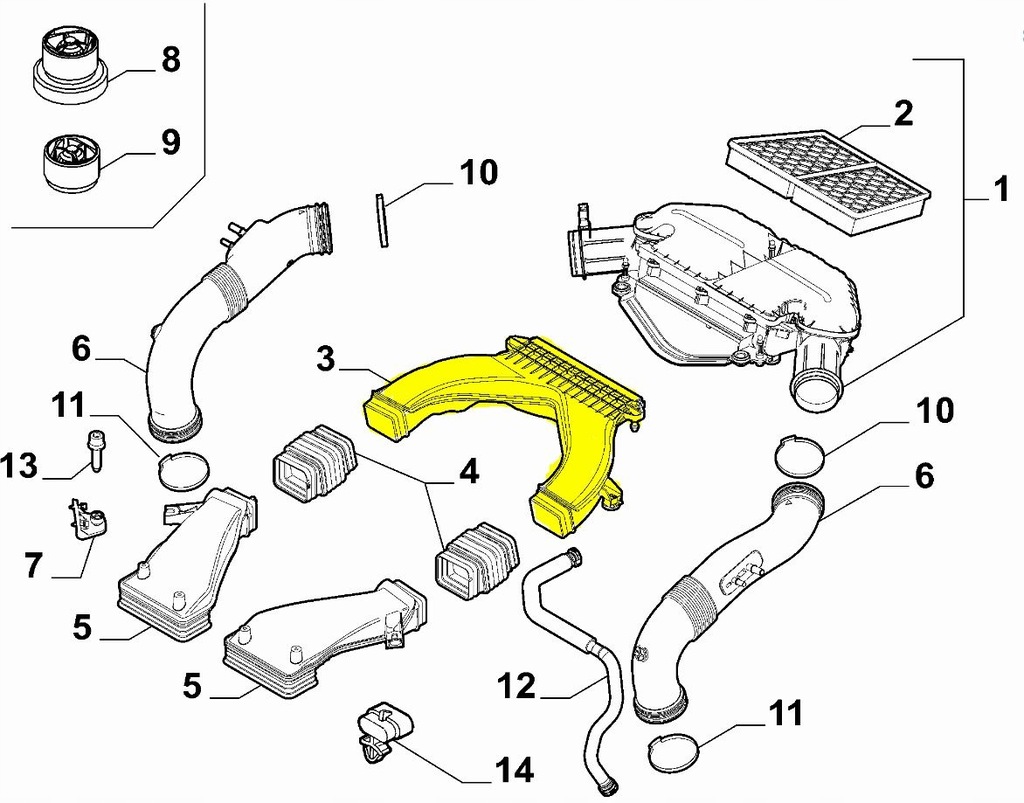 фото №1, Шланг chwytów воздуха alfa romeo giulia 2.9