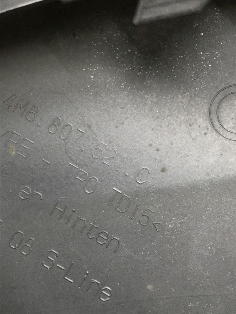 фото №12, Audi q8 s-line 4m8 спойлер диффузор бампера задняя