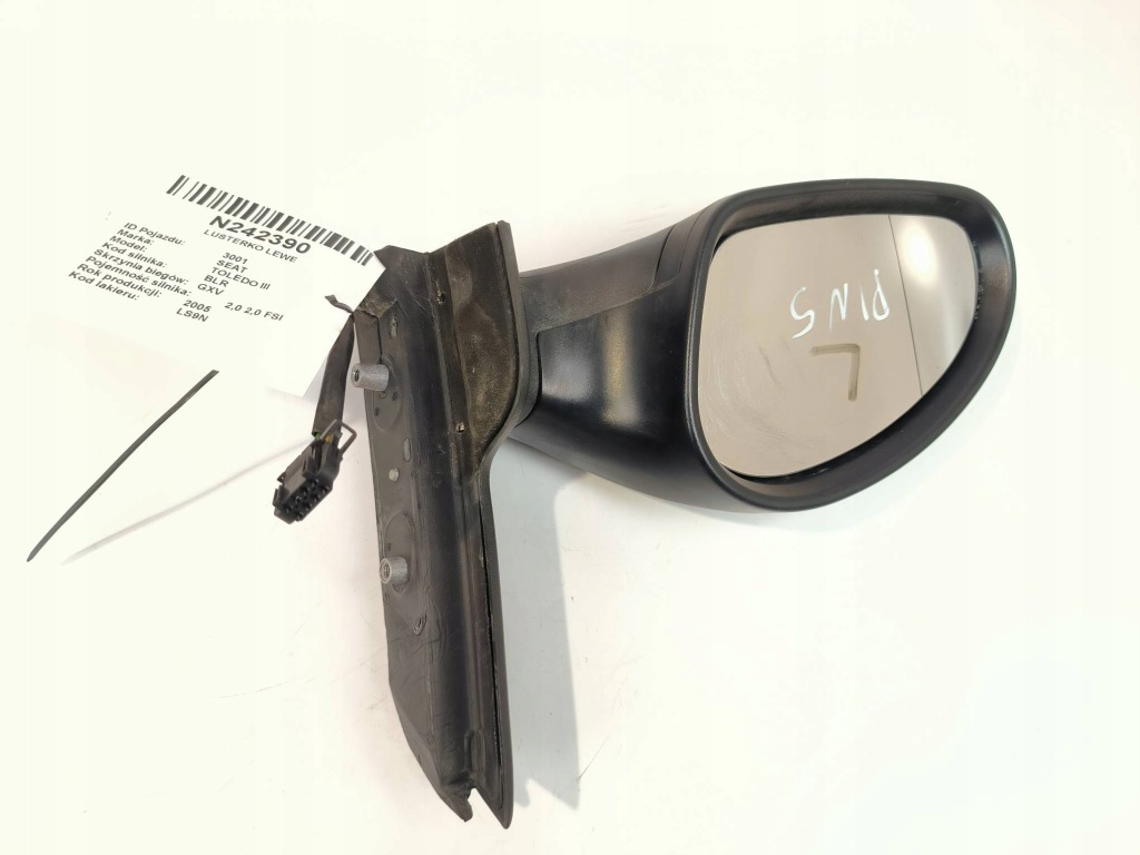 фото №1, Зеркало левая pin 5 seat toledo iii