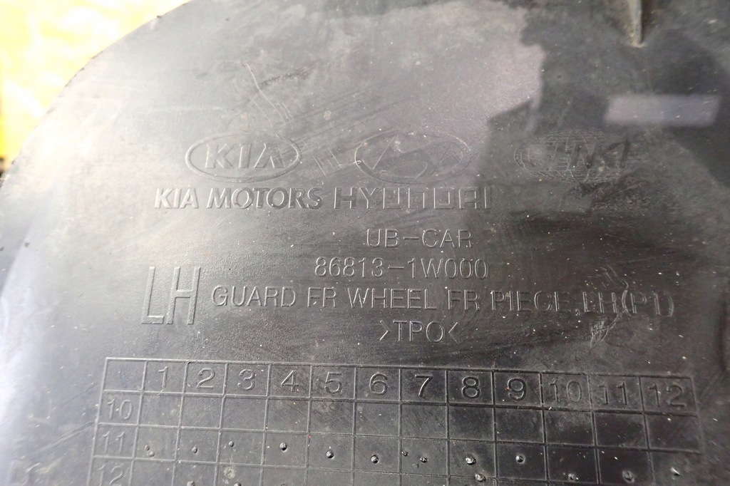 фото №13, Kia rio 4 iv левая подкрылок перед передние 2012- оригинальный номер 86811-1w000