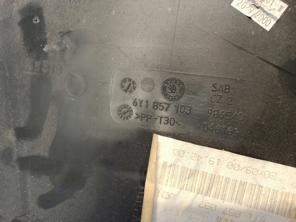 фото №6, Бардачок пасажира skoda fabia 1 6y1857103