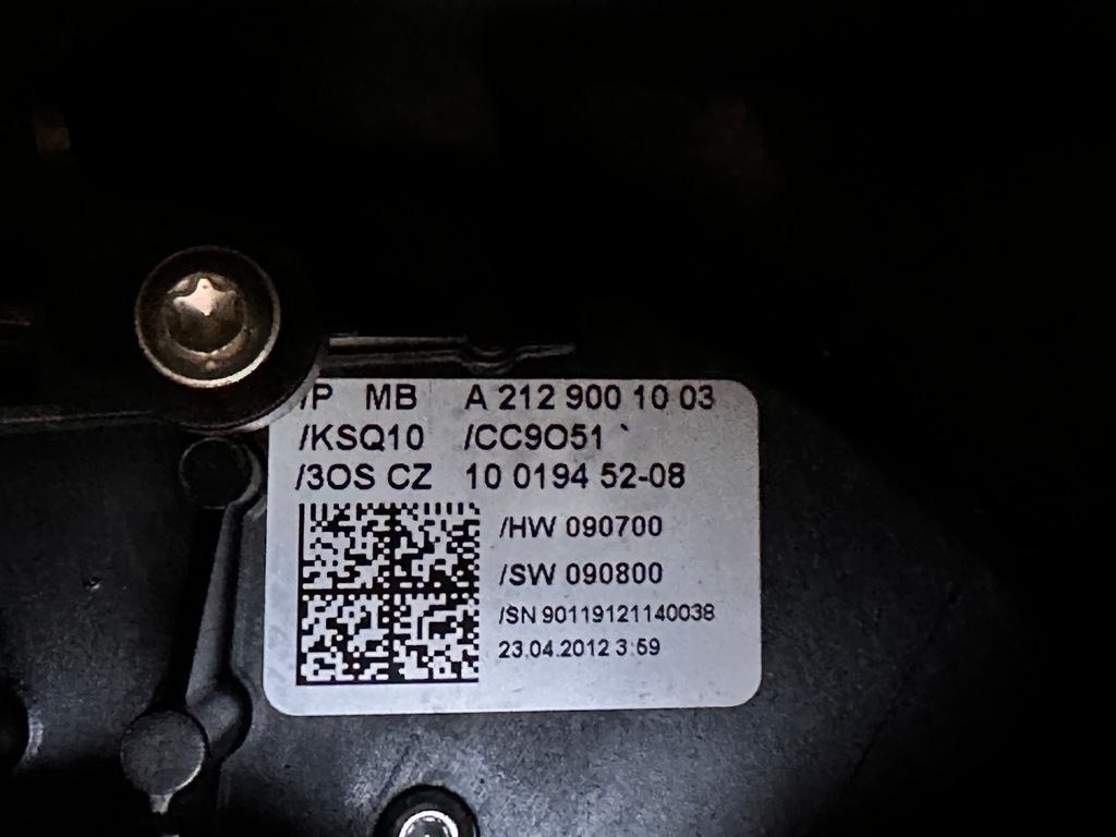 фото №5, Mercedes e klasa w212 esp стрічка датчик kąta повороту matetki подушка безпеки шлейф