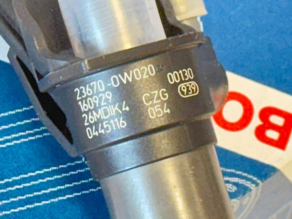 Форсунки x4 toyota auris corolla yaris 2011–2018 1.4 d-4d 0445116044 Зі Шроту