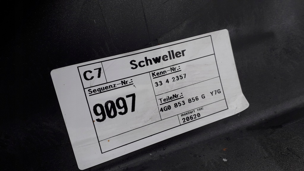 фото №12, Audi a6 c7 молдинг поріг права 4g0853860d