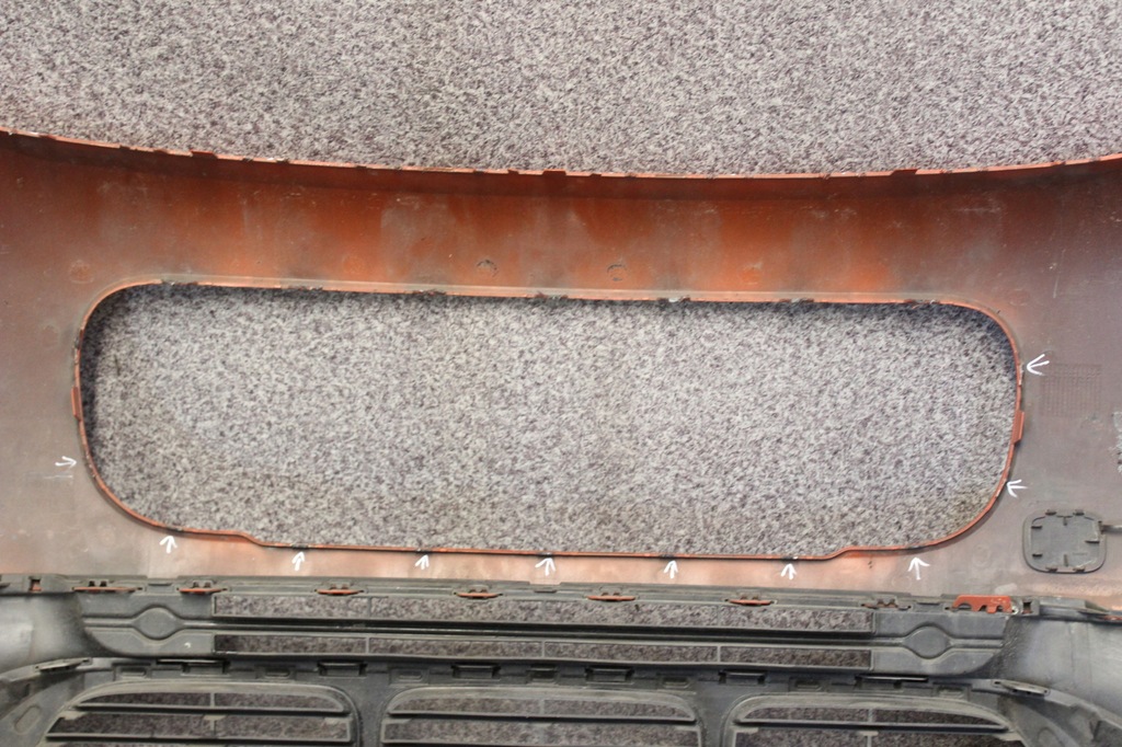 фото №12, Citroen c3 aircross 17-21 бампер перед передній помаранчевий