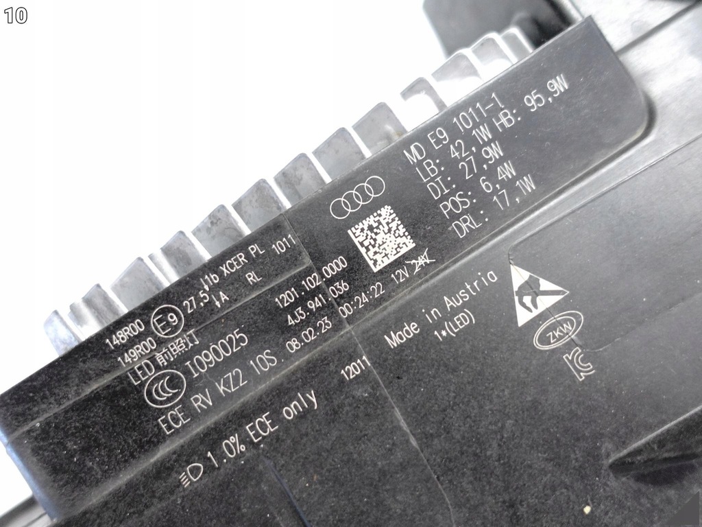 фото №11, Audi e-tron gt rs 4j3 20- лампа matrix full led права europa +модуль b.ładna
