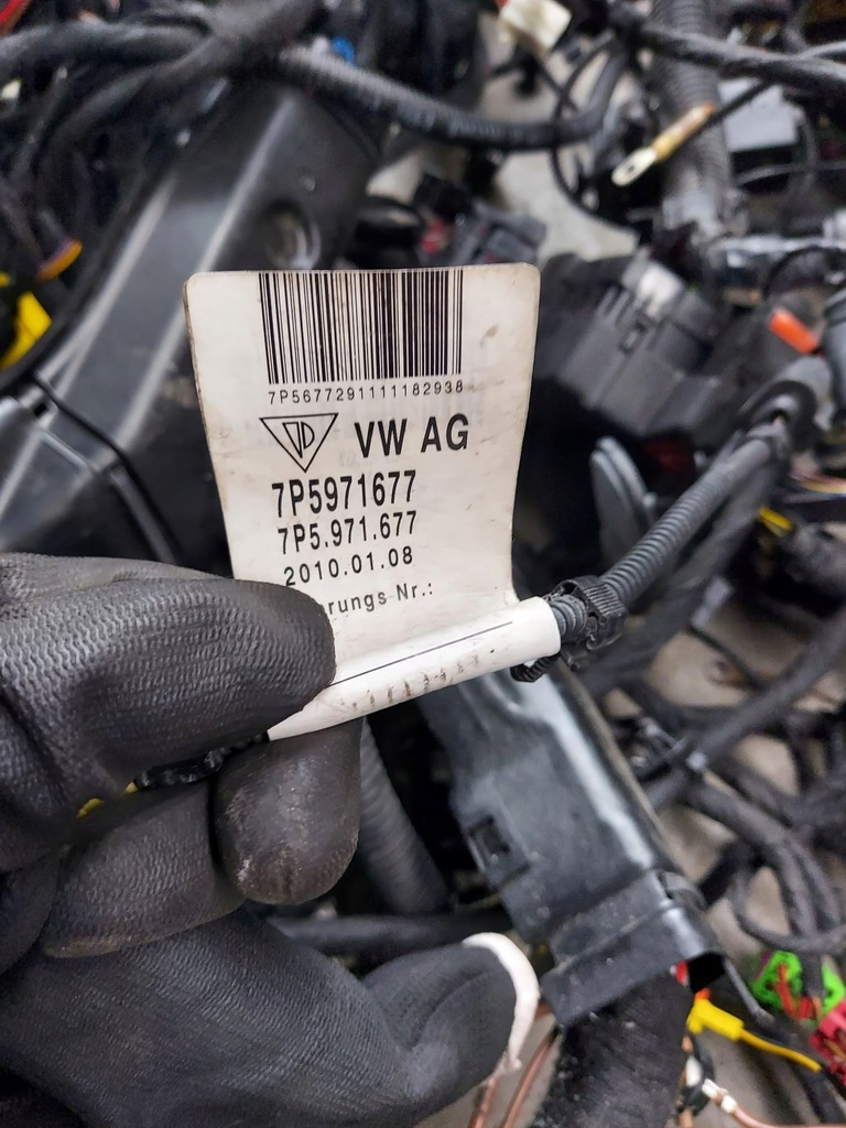 фото №5, Porsche cayenne 7p5 lift 3.0d электропроводка жгут