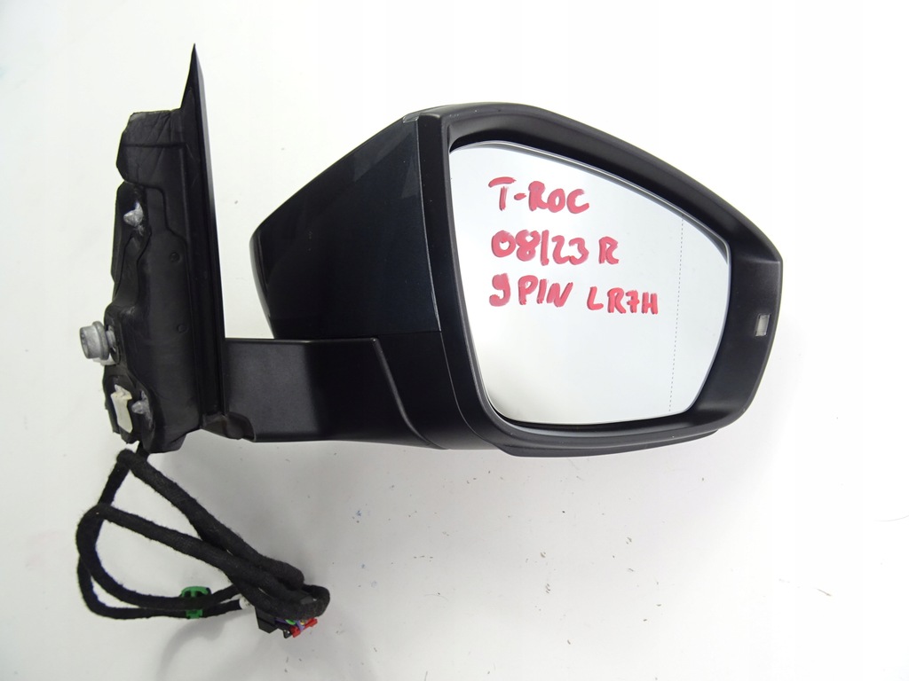 фото №12, Vw t-roc дзеркало праве 9 pin lr7h повний