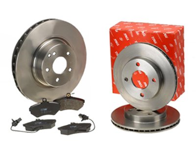 фото №1, Тормозные диски trw + тормозные колодки перед toyota auris e15 d-4d