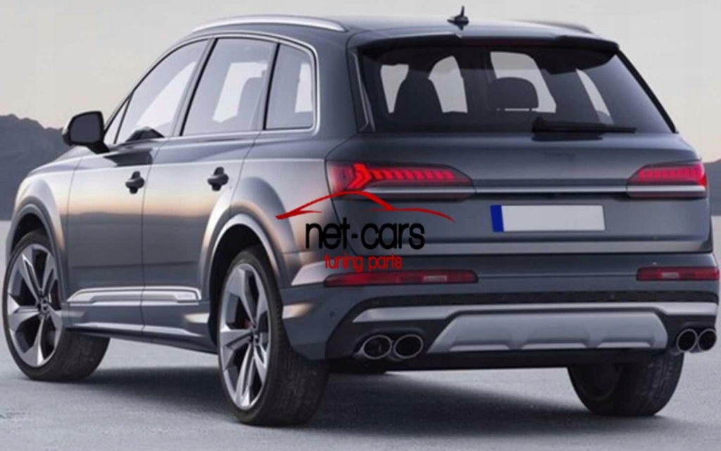 фото №9, Диффузор спойлер audi q7 20- lifting s line sq7 насадки хром