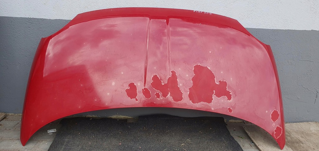 фото №1, Капот крышка двигателя комплектная fiat 500 rosso sfrontato vr.b/b