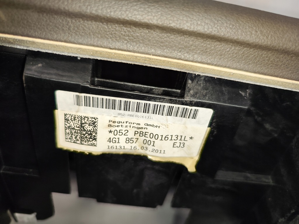 фото №7, Подушки безопасности комплект приборная панель ремни коричневый audi a6 c7 s-line