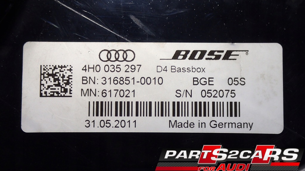 фото №16, Audi a8 s8 динамик bosse 4h1035481