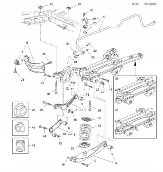фото №1, Болт важеля opel insignia
