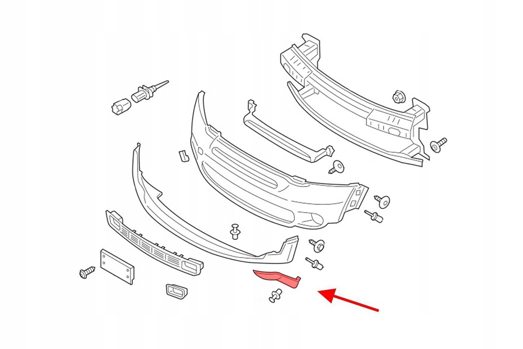 фото №11, Mini countryman r60 ліва прокладка бампера перед