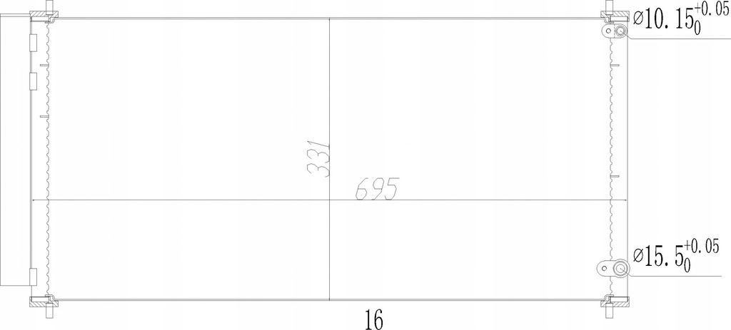 фото №1, Конденсатор кондиционера toyota verso, auris e15