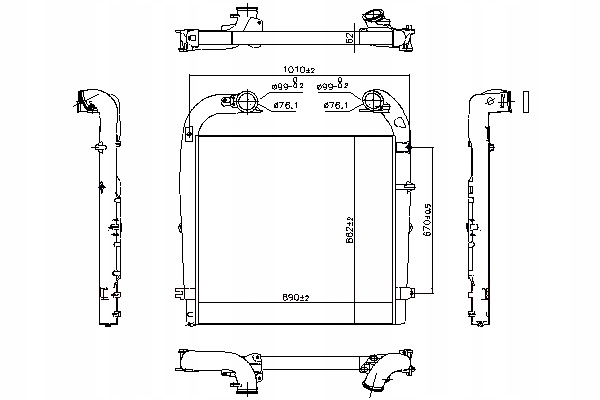 фото №1, Nissens интеркулер радиатор воздуха впускной scania p g r t
