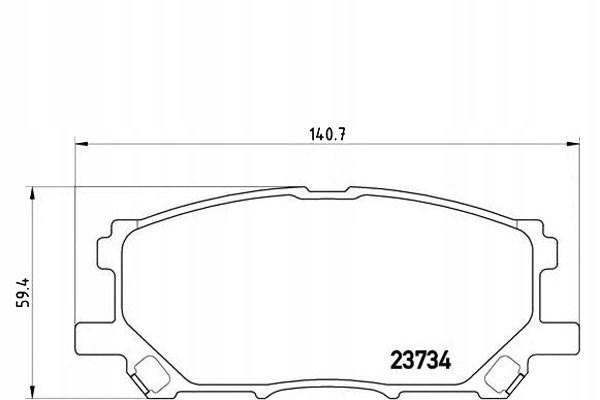 фото №1, Brembo тормозные колодки тормозные lexus rx 400h mhu3_. gsu3