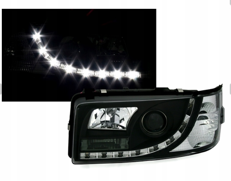 Фонари vw transporter t4 90-03r daylight led черный Цена
