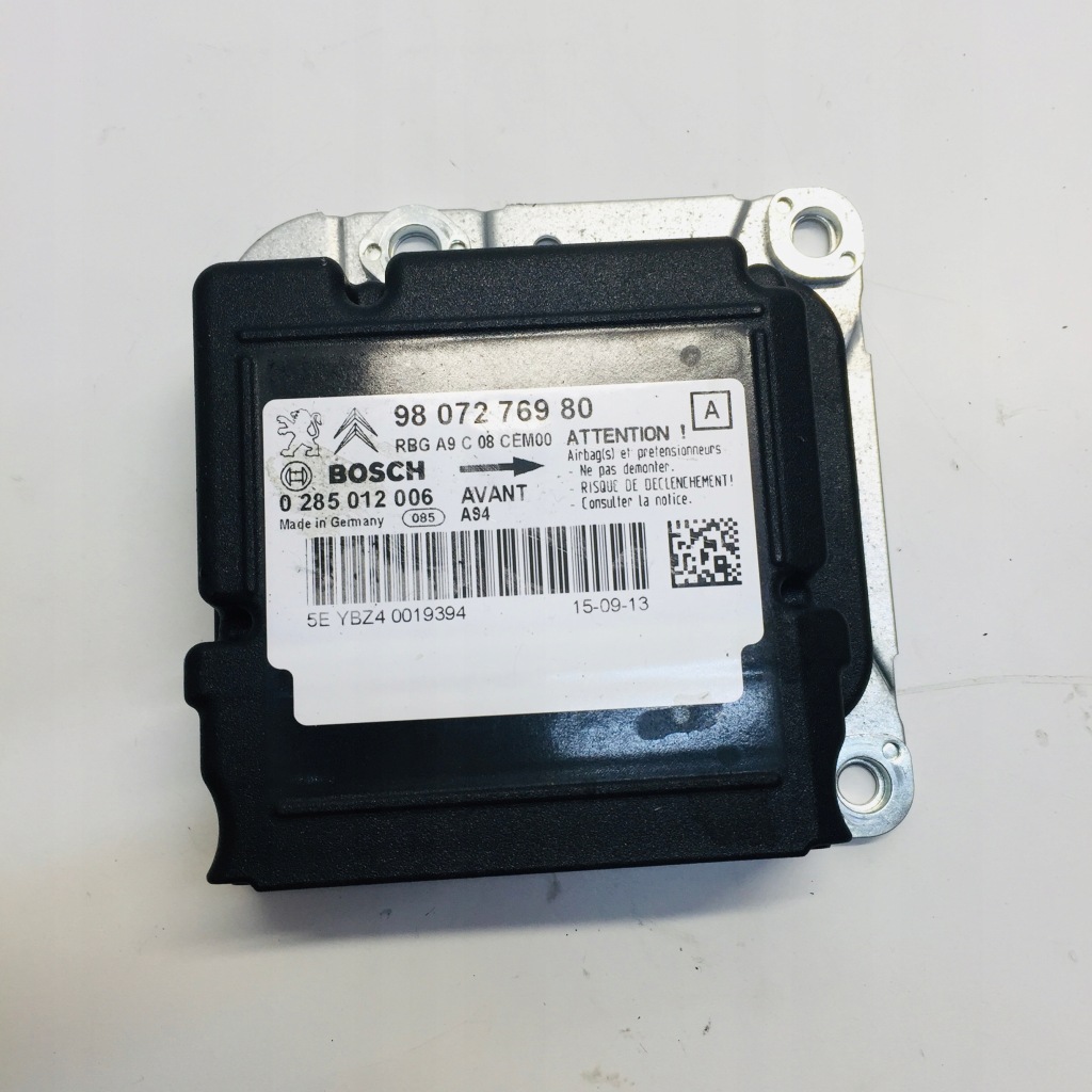 фото №1, Датчик air bag 9807276980 peugeot 2008