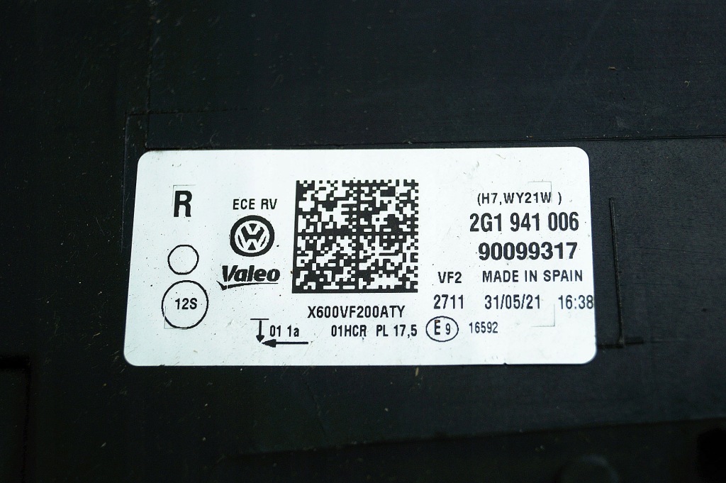 фото №8, Лампа правый перед vw polo vi 2g1 eu