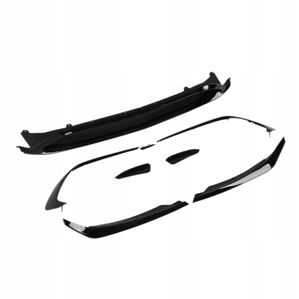 фото №14, Gloss чорний передній бампер aero спліттер набір do ust mercedesbenz zo