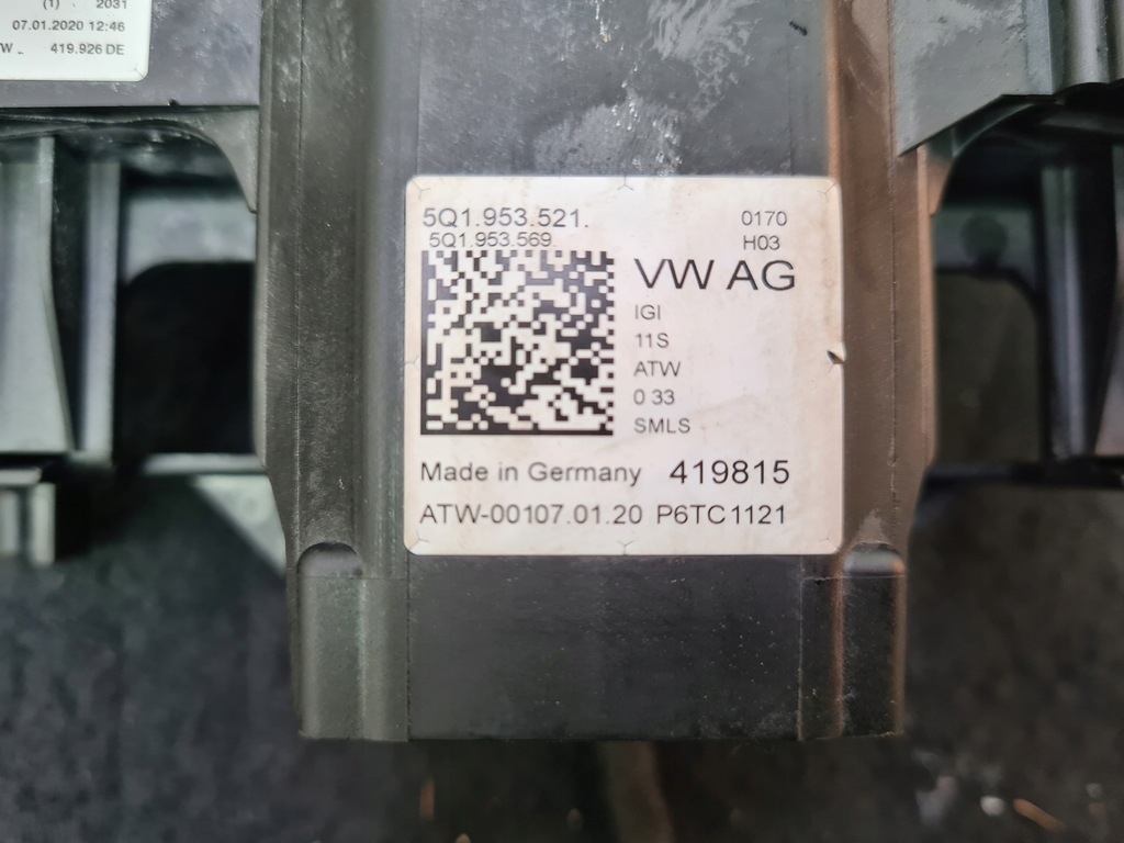 фото №7, Vw t-roc перемикачі перемикач комбінований 5q1953521 5q0953502aa 5q1953569