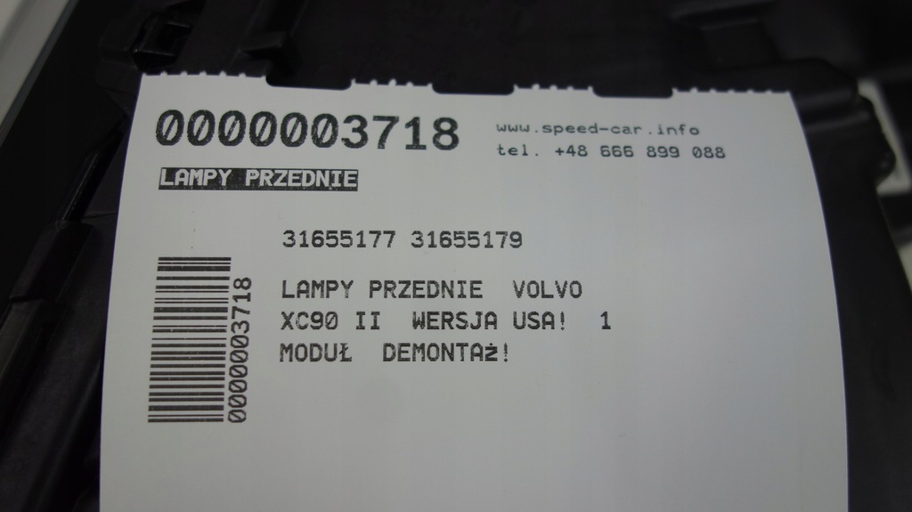 фото №9, Volvo xc90 ii lift лампы передние комплект usa 1 модуль mid