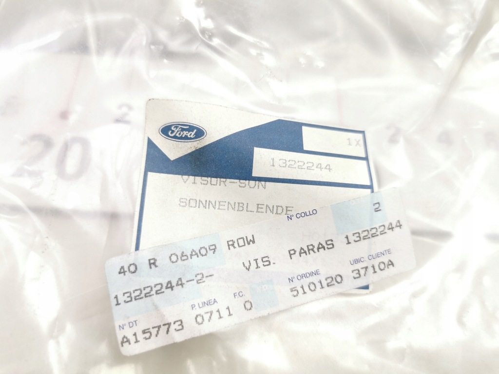 фото №8, Защита солнцезащитная правая ford c-max/galaxy/kuga оригинальный номер 1322244