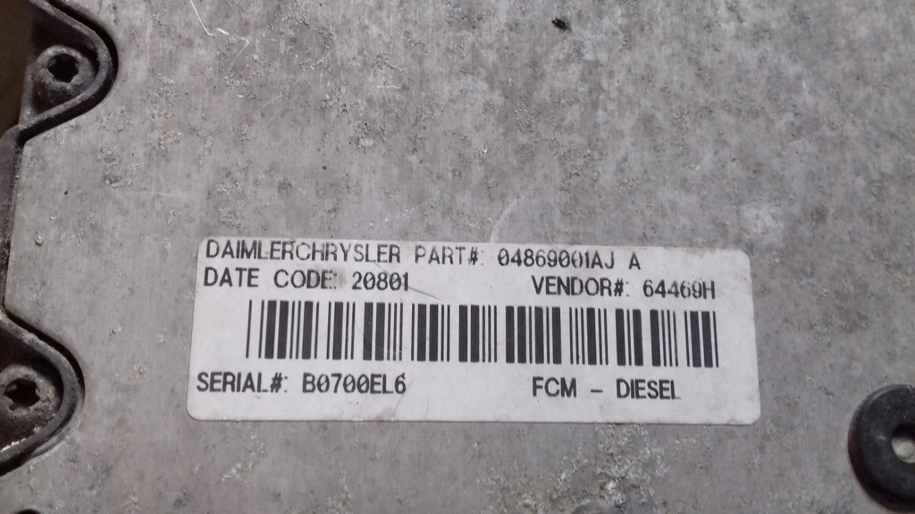 фото №11, Бортовой компьютер 0281010814 набор иммобилайзер chrysler voyager iv 2.5 crdi 00-