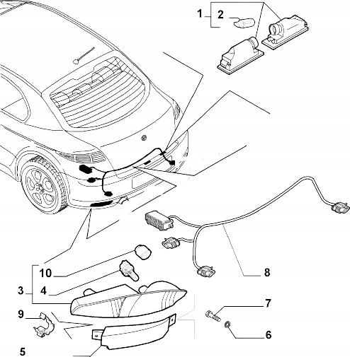 фото №8, Защита лампочка лампы задняя alfa romeo gt 03-10 оригинальный номер 50500947