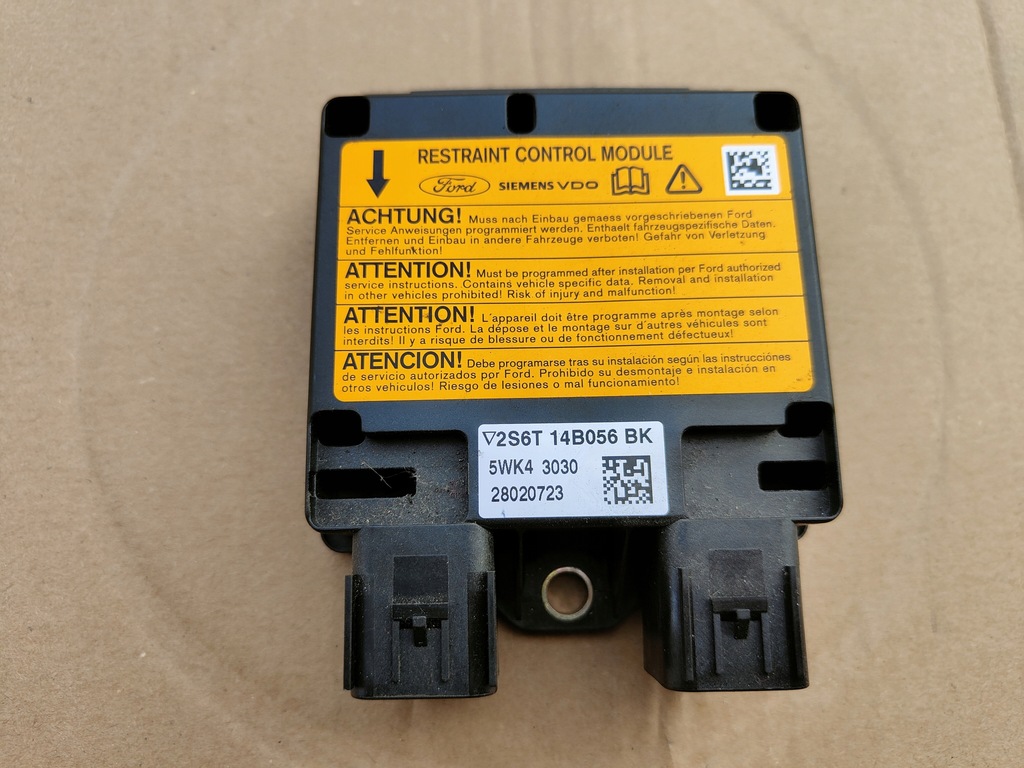 фото №1, Датчик подушка безопасности ford fusion fiesta 2s6t-14b056-bk