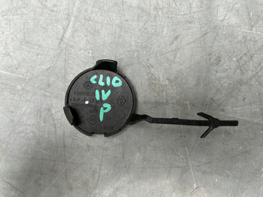 фото №2, Заглушка фаркоп перед renault clio iv