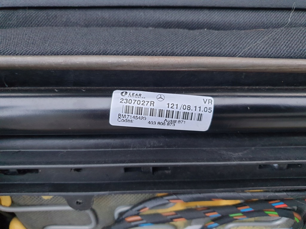 фото №10, Mercedes slk r171 сиденье правый перед передний кожа подогрев горловина oryg