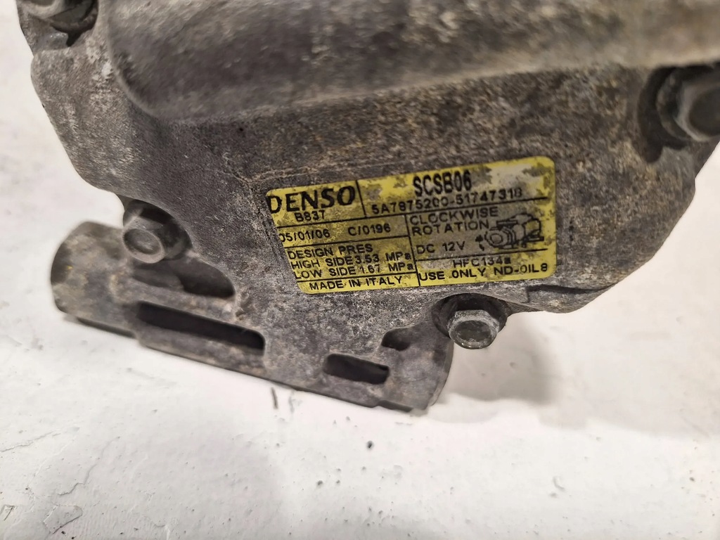 фото №7, Компресор кондиціонера 51747318 fiat 500 1.2 8v 07-