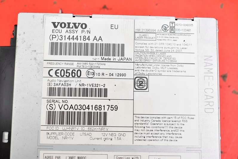 фото №7, Считыватель дисков навигации 31444184aa volvo v60 1 i 13-20