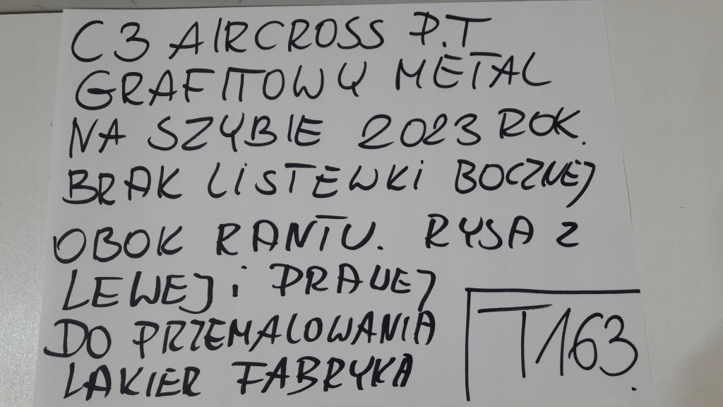 фото №13, Дверь задние правое citroen c3 aircross графитовый 2023 t163