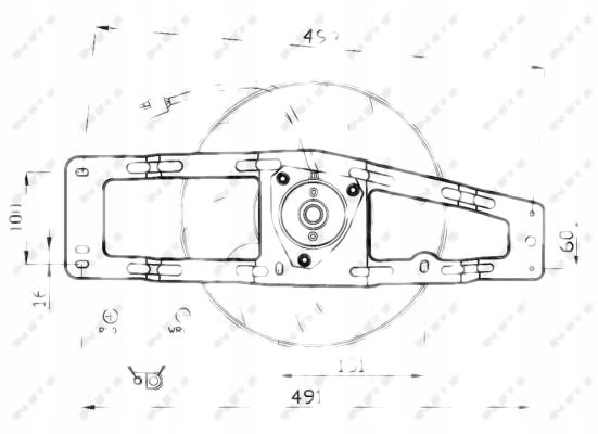 Nrf вентилятор двигателя renault twingo 93 1.2 Доставка