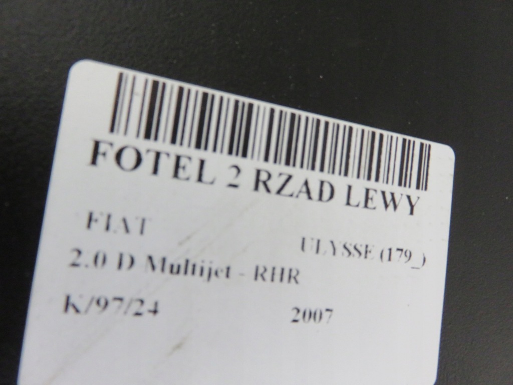 Сидіння 2 ряд лівий fiat ulysse Оригінал